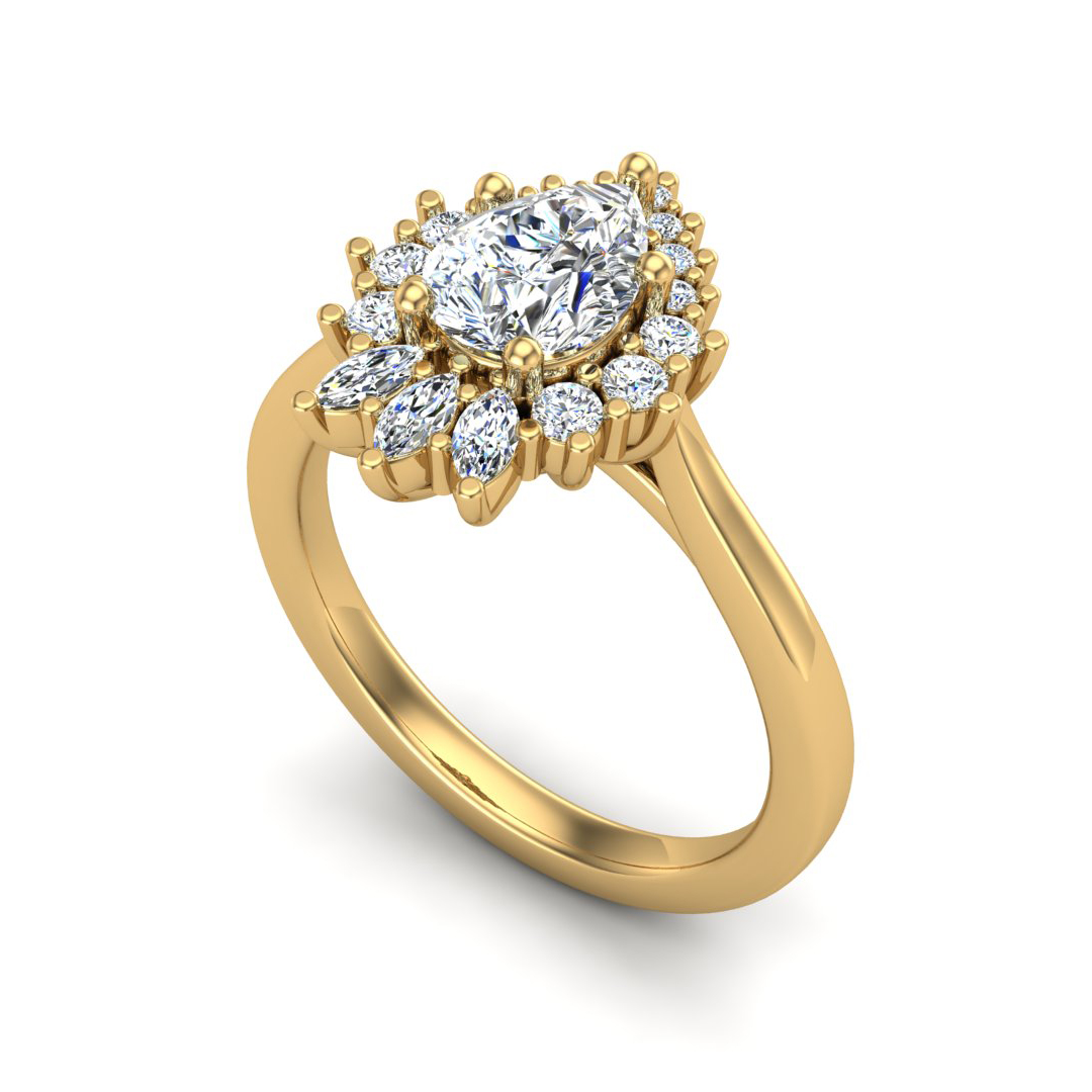 Talia Halo Engagement Ring